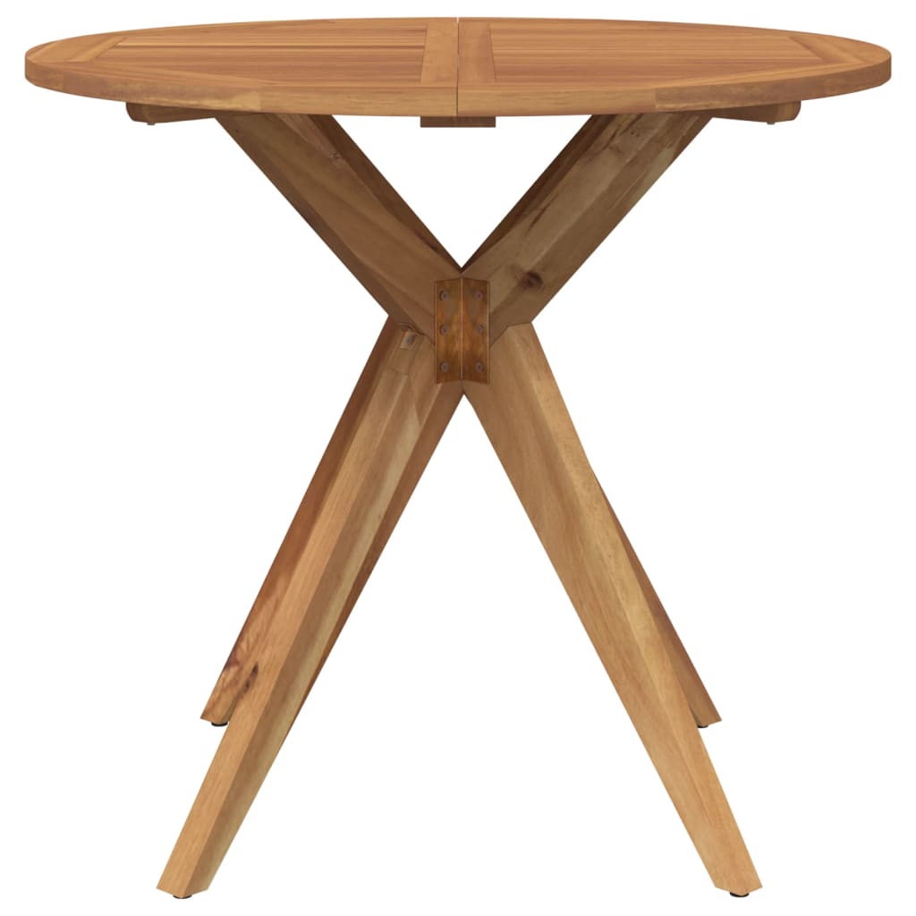 vidaXL Garden Table Round ��85x75 cm Solid Wood Acacia