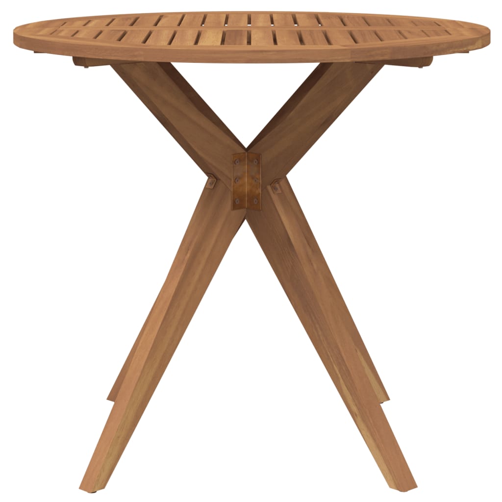 vidaXL Garden Table Round ��85x75 cm Solid Wood Acacia