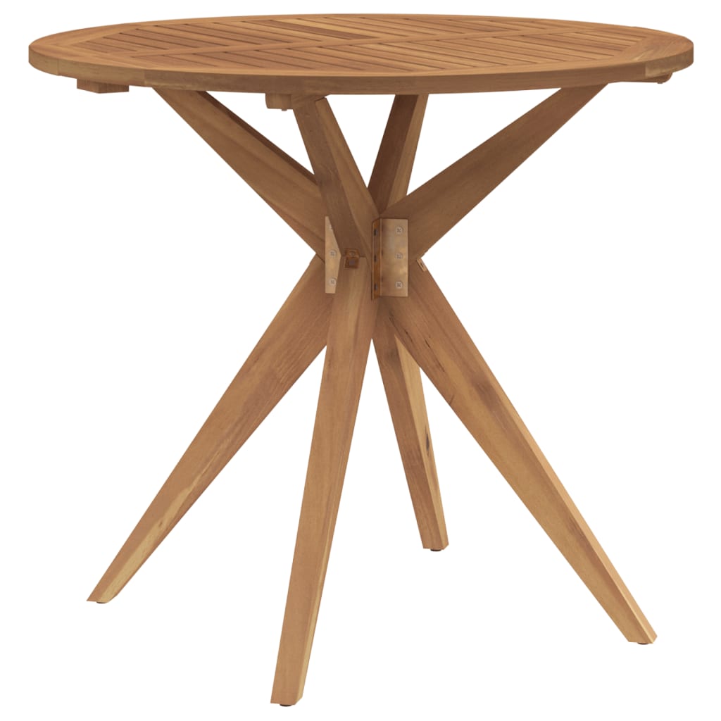 vidaXL Garden Table Round ��85x75 cm Solid Wood Acacia