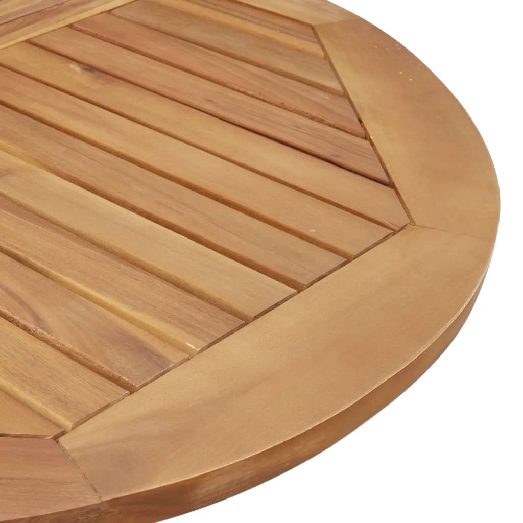 vidaXL Garden Table Round ��85x75 cm Solid Wood Acacia