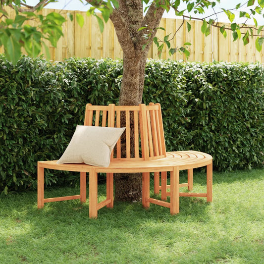 vidaXL Tree Bench Half Round ������160 cm Solid Wood Teak at Willow and Wine!