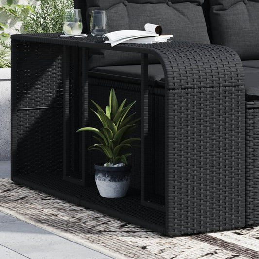 storage-shelves-2-pcs-black-poly-rattan At Willow and Wine