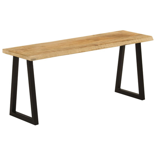 vidaXL Bench with Live Edge 105 cm Solid Wood Mango at Willow and Wine!