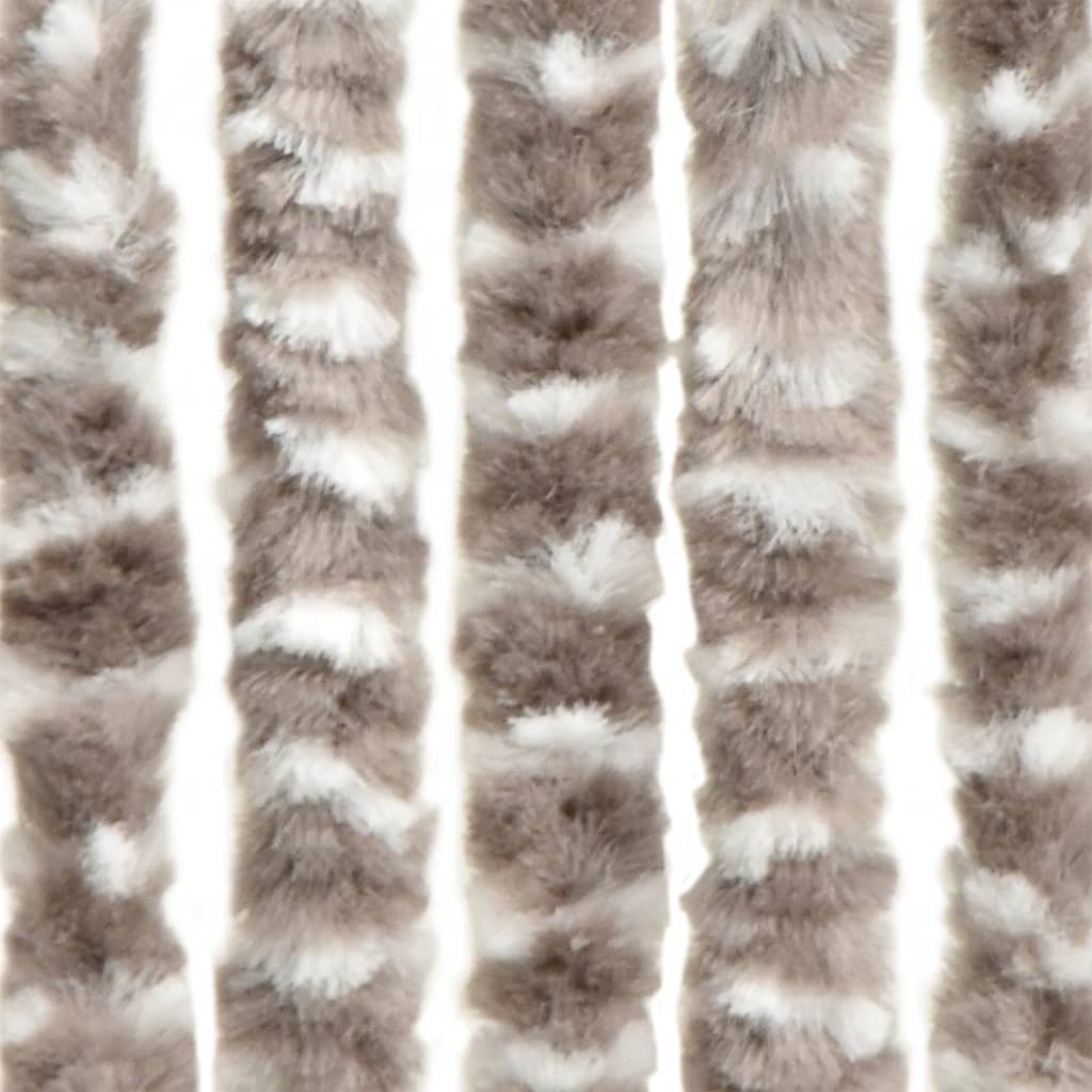 fly-curtain-taupe-and-white-100x230-cm-chenille At Willow and Wine