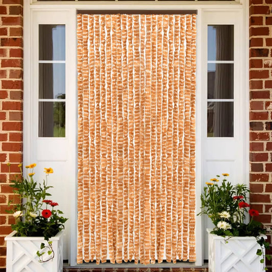 fly-curtain-ochre-and-white-100x230-cm-chenille At Willow and Wine