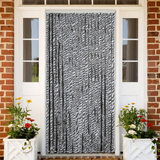 fly-curtain-grey-and-black-and-white-100x230-cm-chenille At Willow and Wine