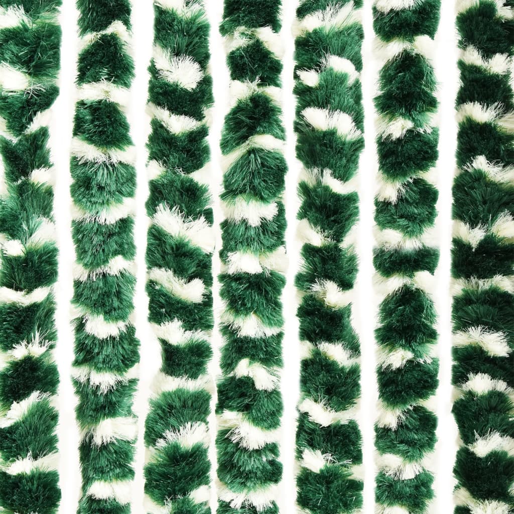 fly-curtain-green-and-white-100x230-cm-chenille At Willow and Wine