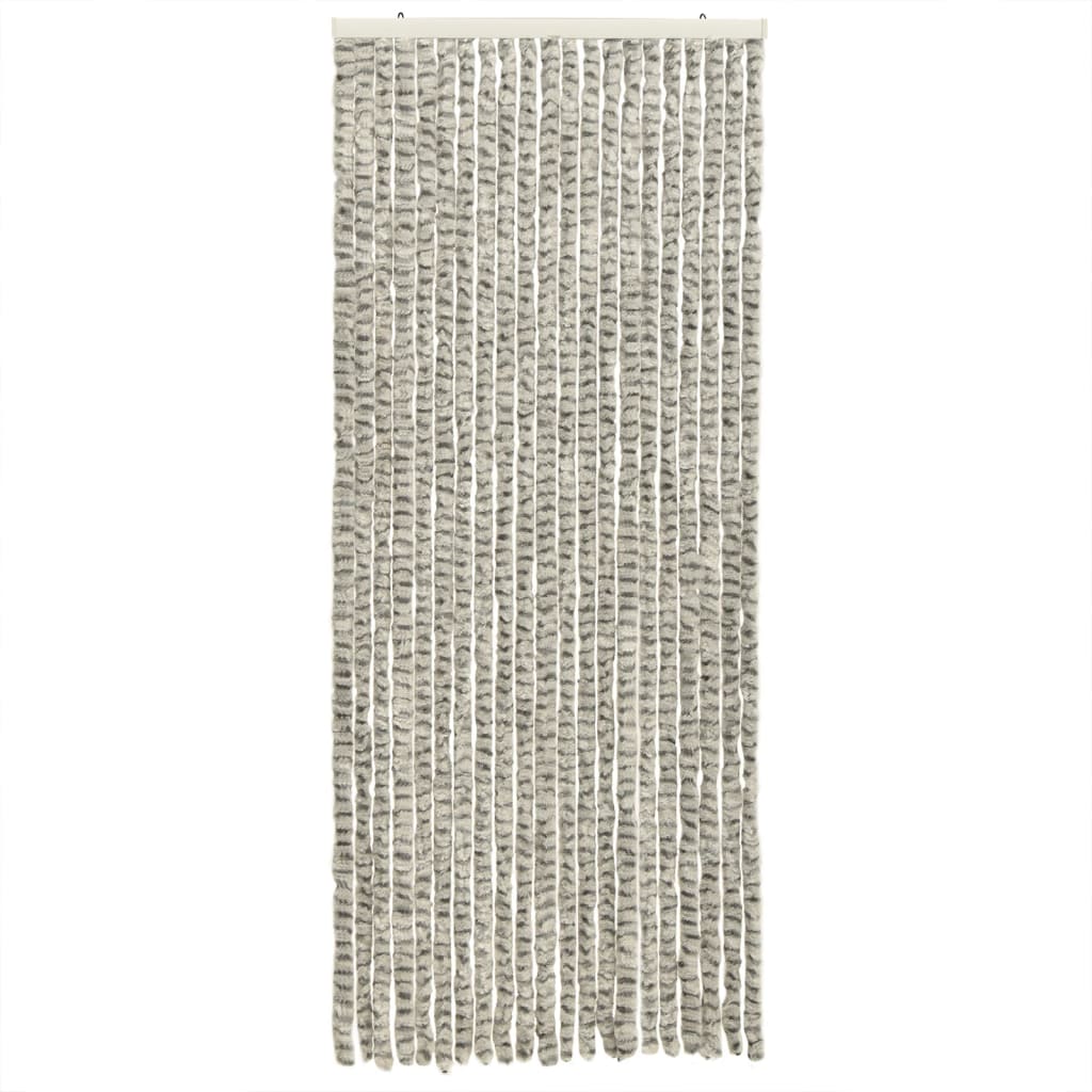 fly-curtain-light-grey-and-dark-grey-100x230-cm-chenille At Willow and Wine