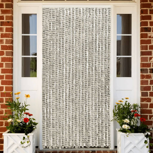 fly-curtain-light-grey-and-dark-grey-100x230-cm-chenille At Willow and Wine