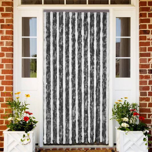 fly-curtain-grey-and-white-100x200-cm-chenille At Willow and Wine