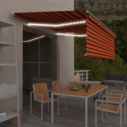 manual-retractable-awning-with-blind-led-4x3m-orange-brown At Willow and Wine