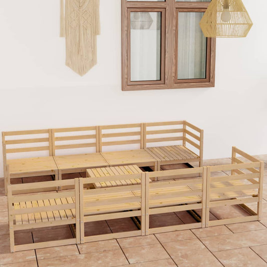 9-piece-garden-lounge-set-solid-wood-pine-1 At Willow and Wine