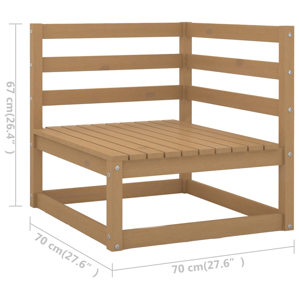 11-piece-garden-lounge-set-honey-brown-solid-pinewood-2 At Willow and Wine