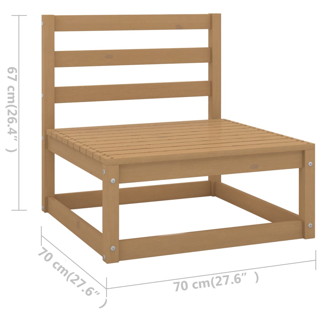 11-piece-garden-lounge-set-honey-brown-solid-pinewood-2 At Willow and Wine