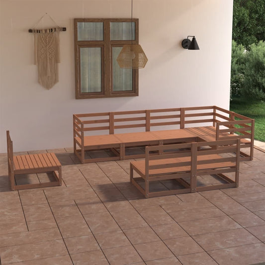 8-piece-garden-lounge-set-honey-brown-solid-pinewood-8 At Willow and Wine