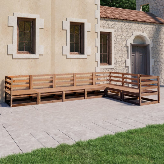 7-piece-garden-lounge-set-honey-brown-solid-pinewood-6 At Willow and Wine