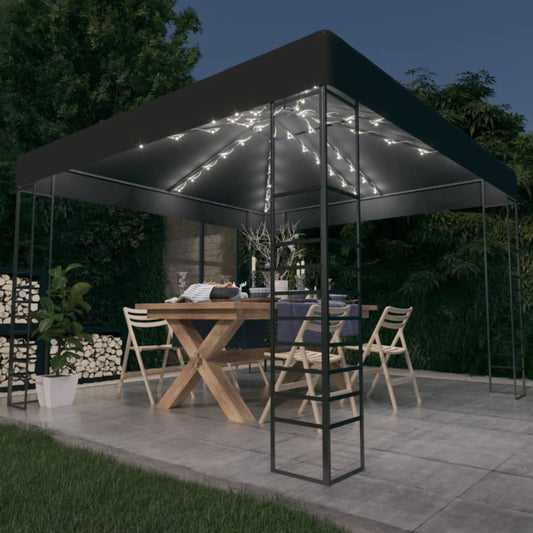 garden-marquee-with-led-string-lights-3x3-m-anthracite At Willow and Wine