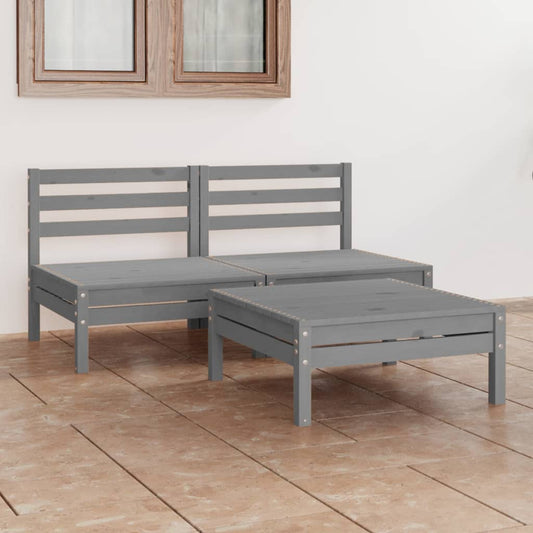 3-piece-garden-lounge-set-grey-solid-pinewood At Willow and Wine