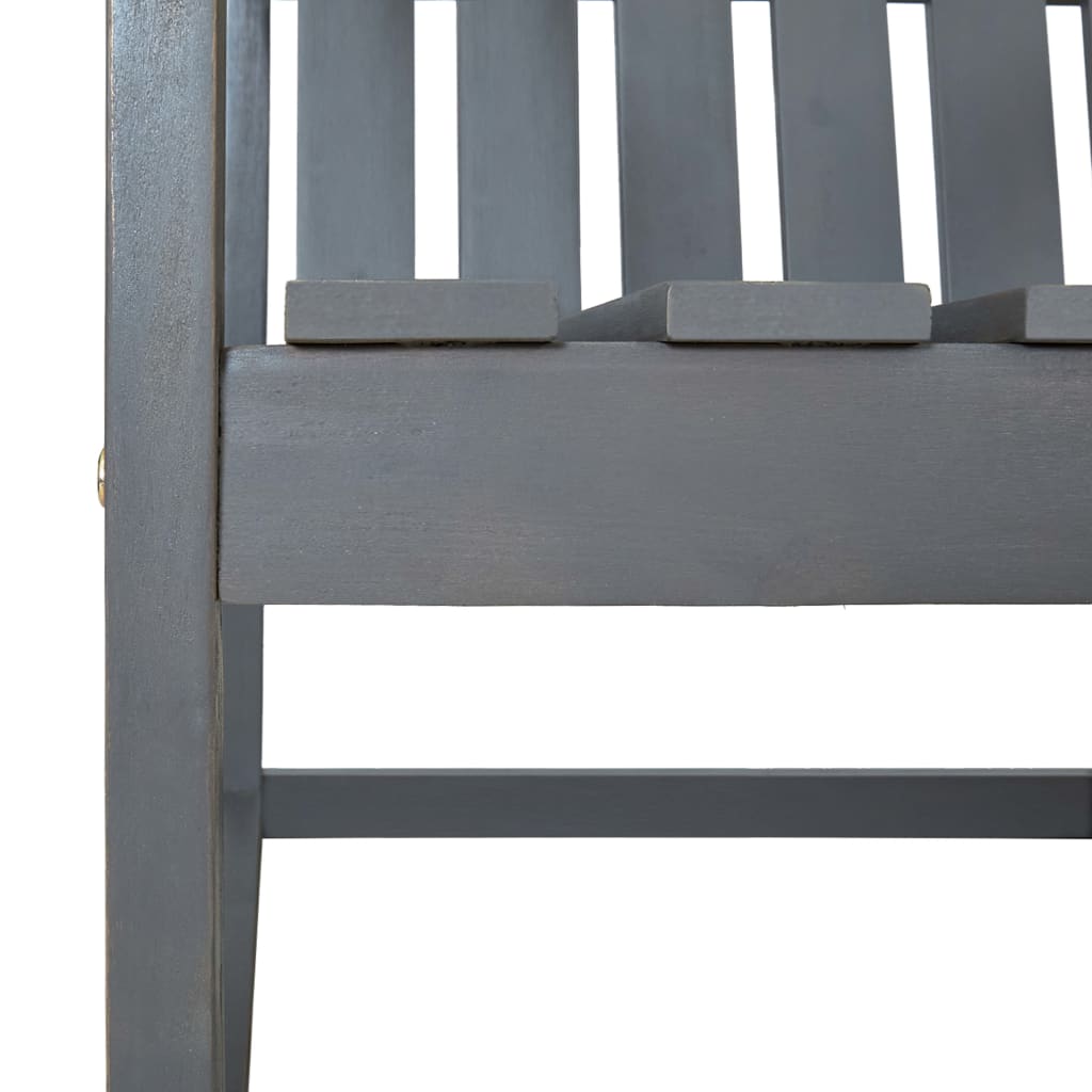 vidaXL Garden Bench Grey 110 cm Solid Acacia Wood