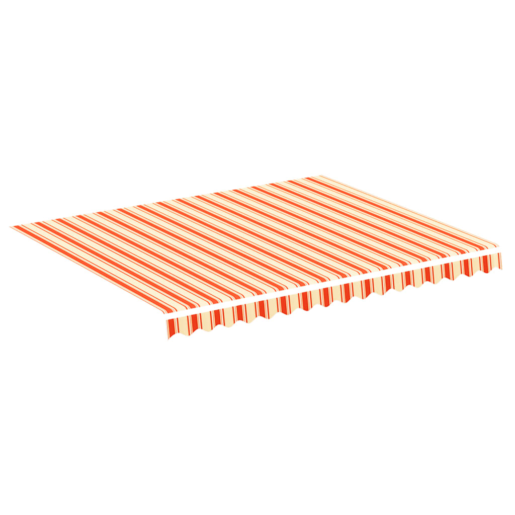 vidaXL Replacement Fabric for Awning Yellow and Orange 3x2.5 m