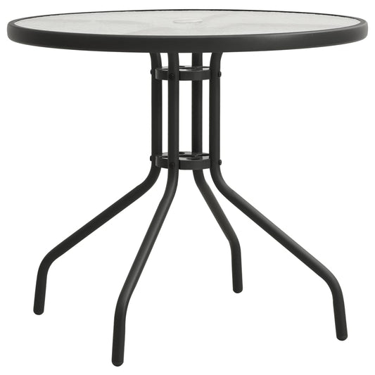 vidaXL Bistro Table Anthracite Ø80x71 cm Steel at Willow and Wine!