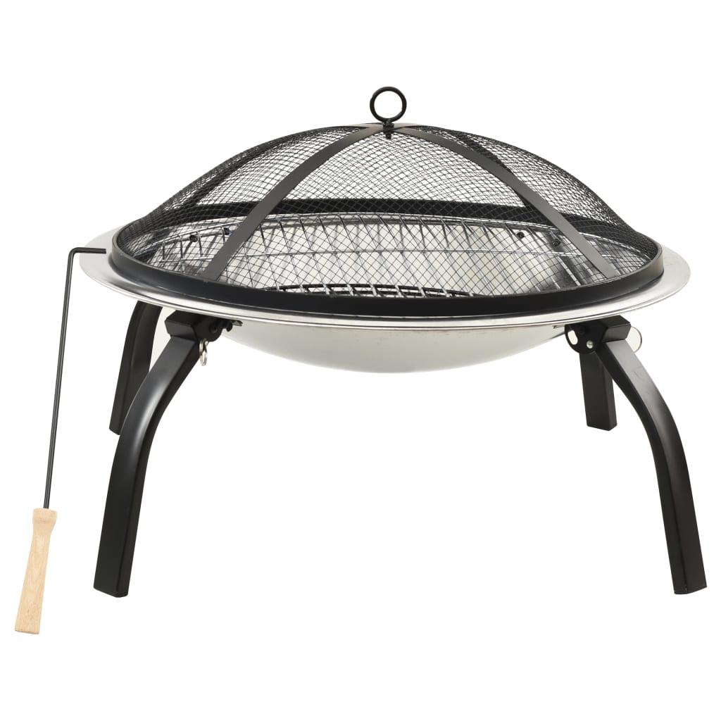 2-in-1-fire-pit-and-bbq-with-poker-56x56x49-cm-stainless-steel-1 At Willow and Wine