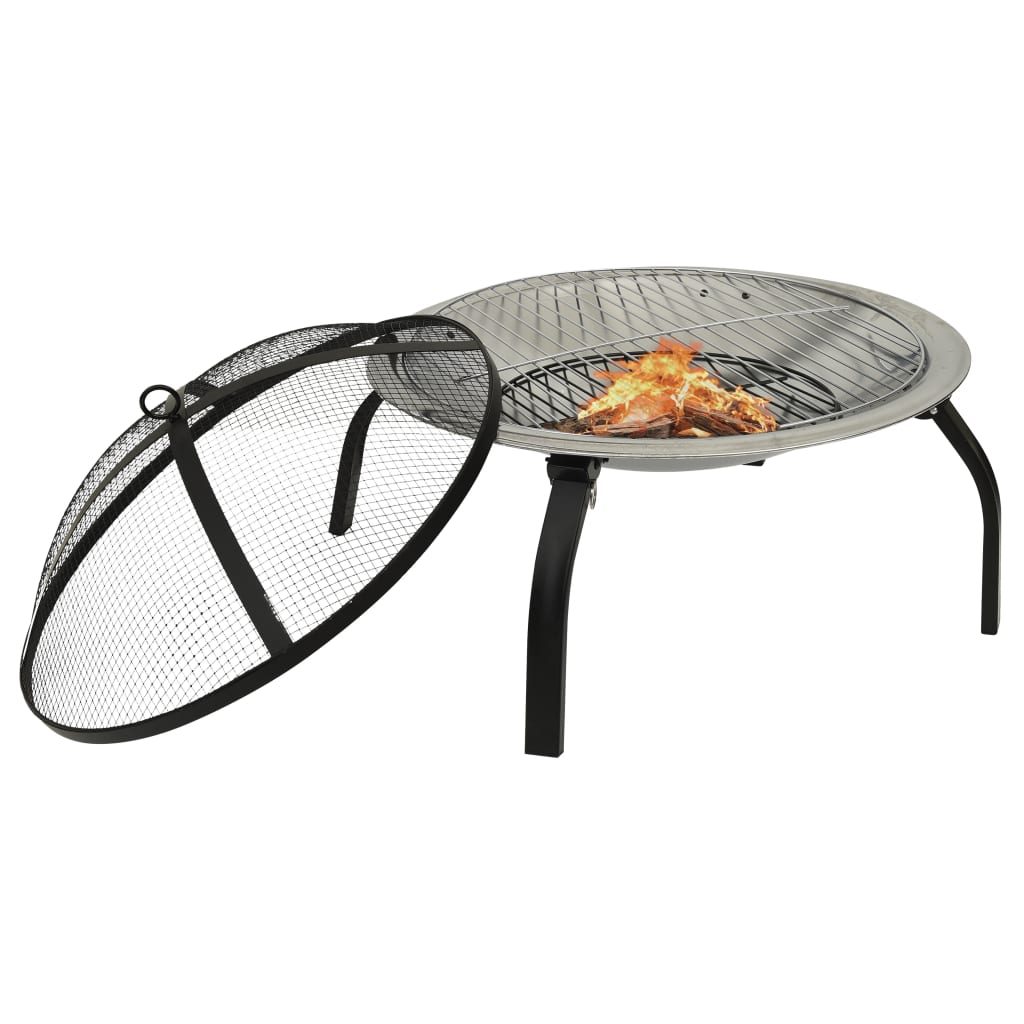 2-in-1-fire-pit-and-bbq-with-poker-56x56x49-cm-stainless-steel-1 At Willow and Wine