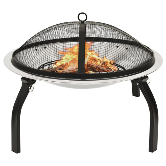 2-in-1-fire-pit-and-bbq-with-poker-56x56x49-cm-stainless-steel-1 At Willow and Wine