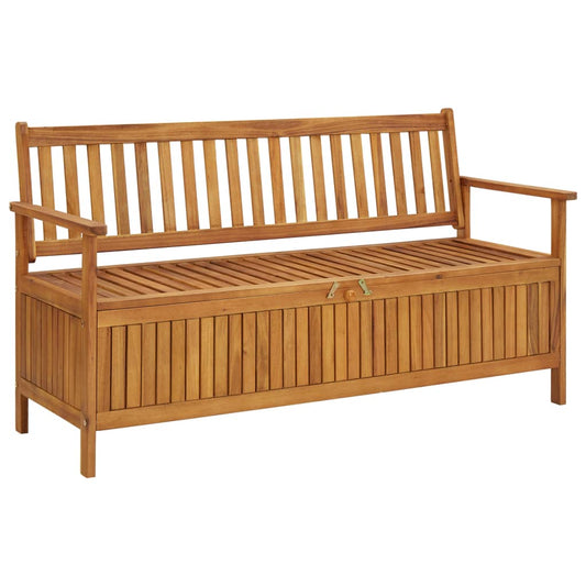 vidaXL Garden Storage Bench 148 cm Solid Acacia Wood at Willow and Wine!