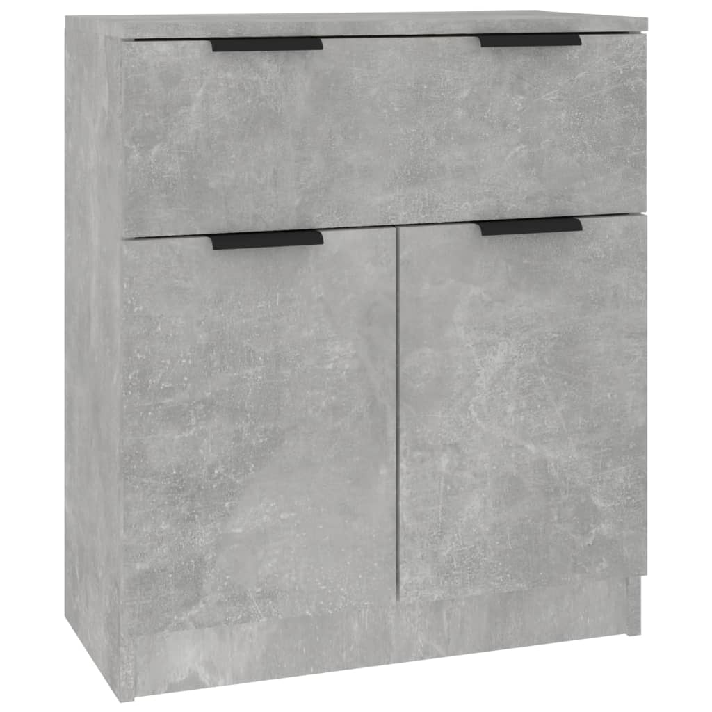 vidaXL Sideboards 3 pcs Concrete Grey Engineered Wood