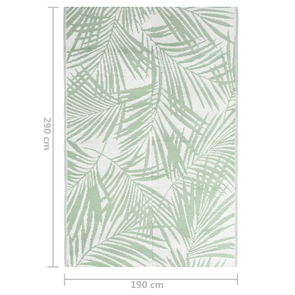 Outdoor Rug Green 190x290 cm PP