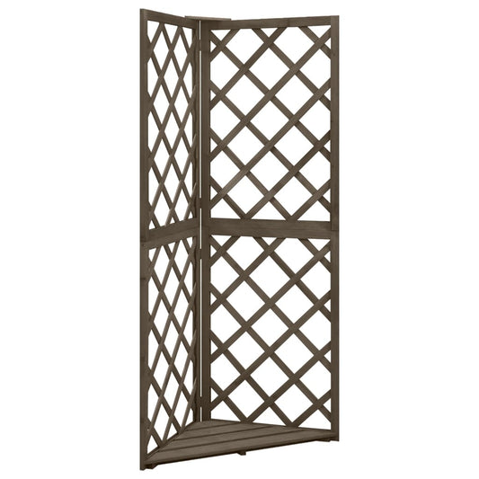 corner-trellis-grey-50x50x145-cm-solid-fir-wood At Willow and Wine