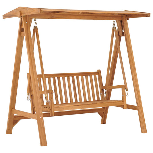 vidaXL Swing Bench 170 cm Solid Teak Wood at Willow and Wine!