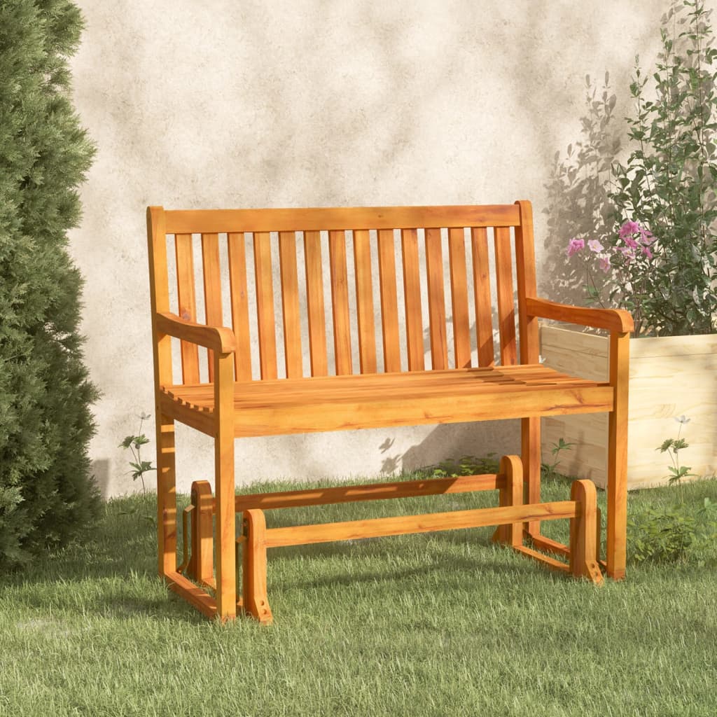 vidaXL Garden Swing Bench 110 cm Solid Acacia Wood at Willow and Wine!