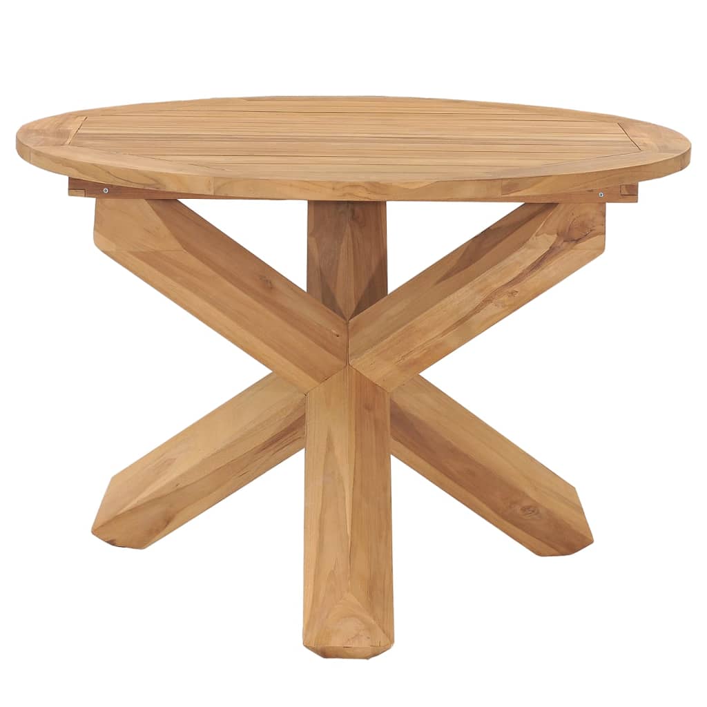 vidaXL Garden Dining Table ��110x75 cm Solid Teak Wood