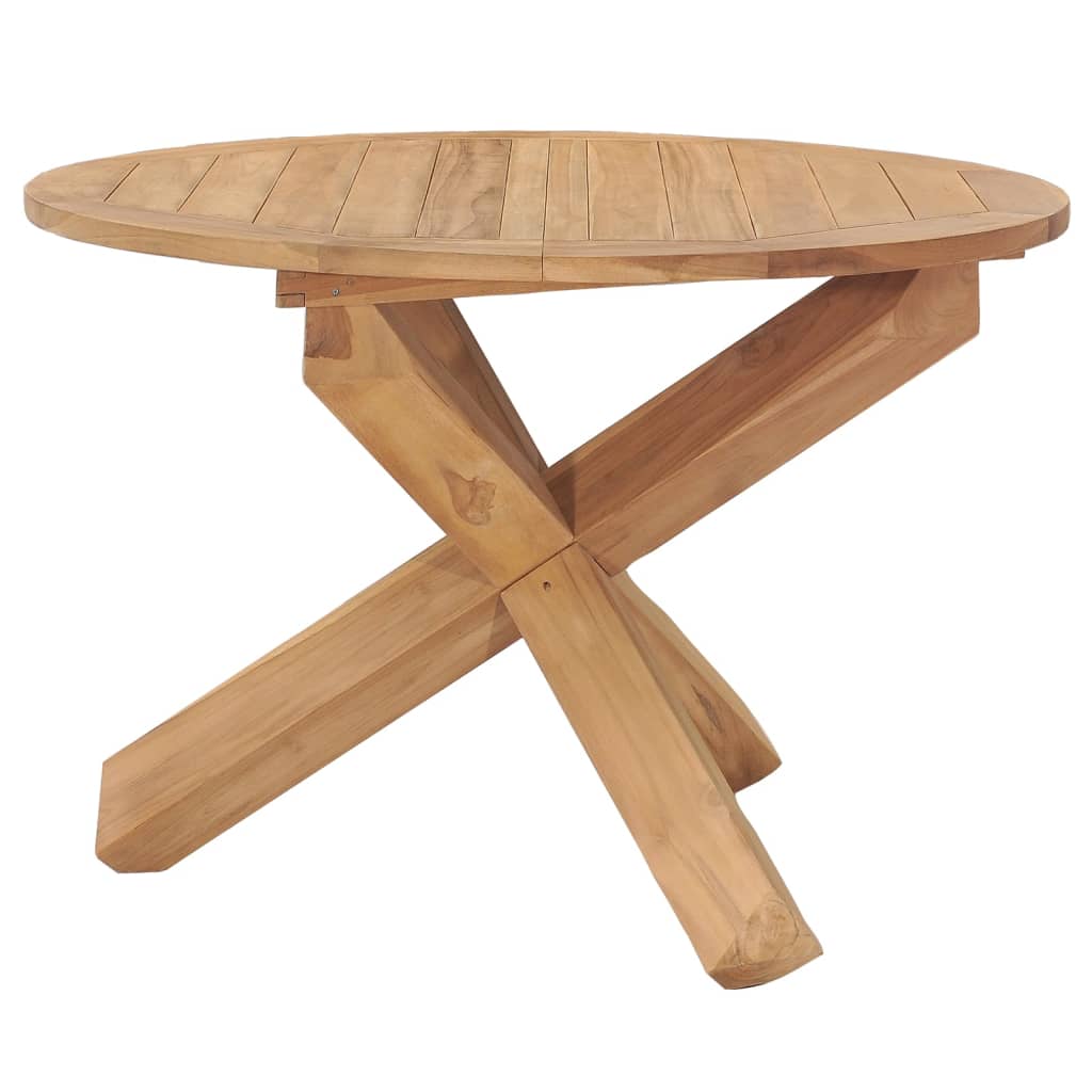 vidaXL Garden Dining Table ��110x75 cm Solid Teak Wood