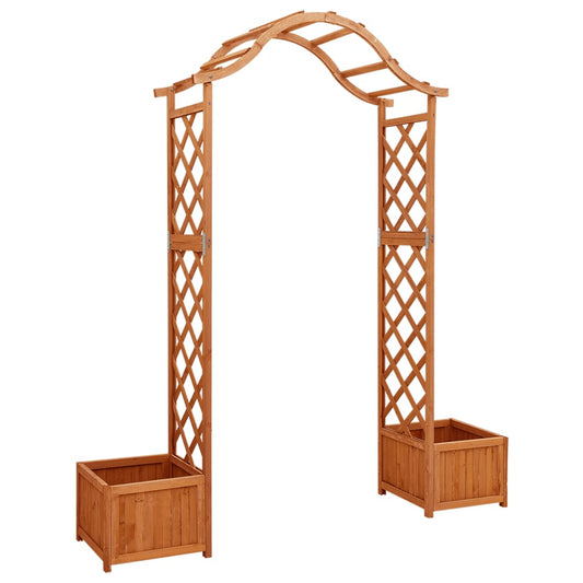 vidaXL Garden Pergola with Planter Solid Firwood at Willow and Wine!