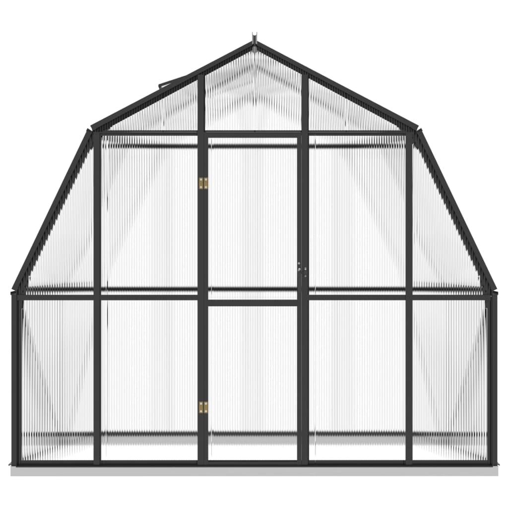 vidaXL Greenhouse with Base Frame Anthracite 3.3 m² Aluminium