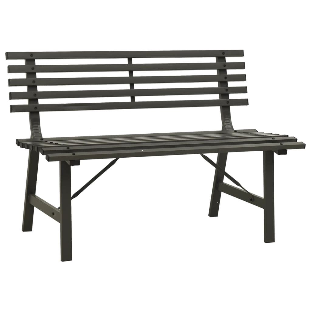 garden-bench-110-cm-steel-black At Willow and Wine