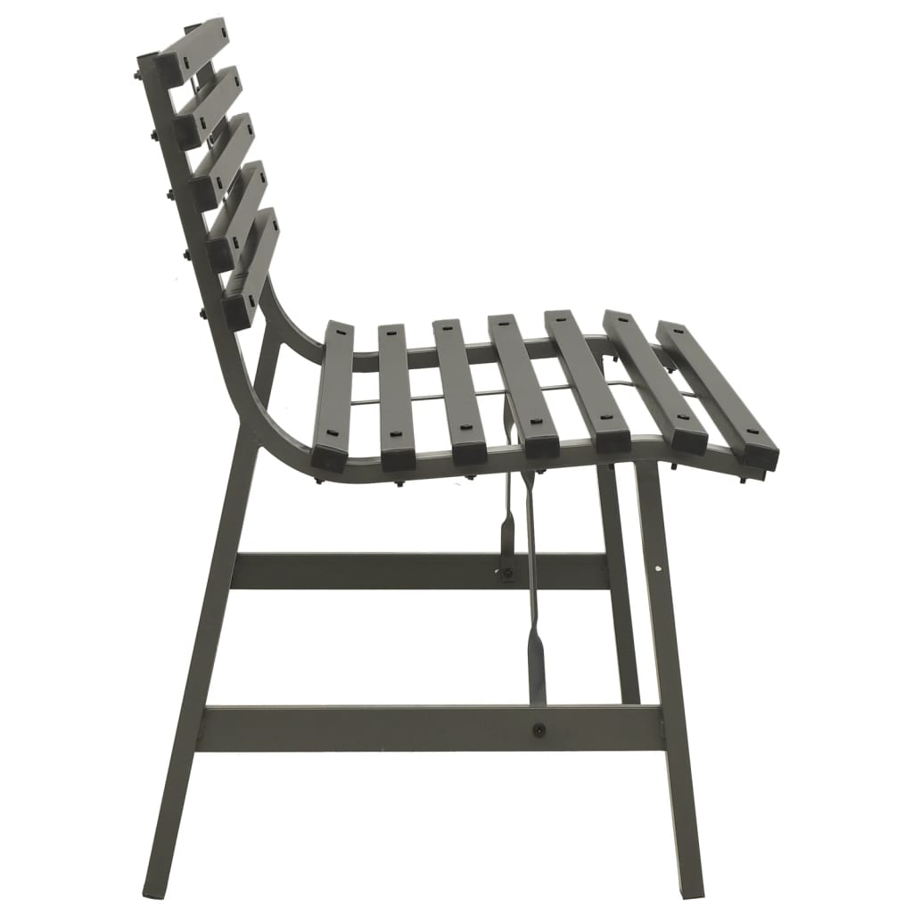 garden-bench-110-cm-steel-black At Willow and Wine