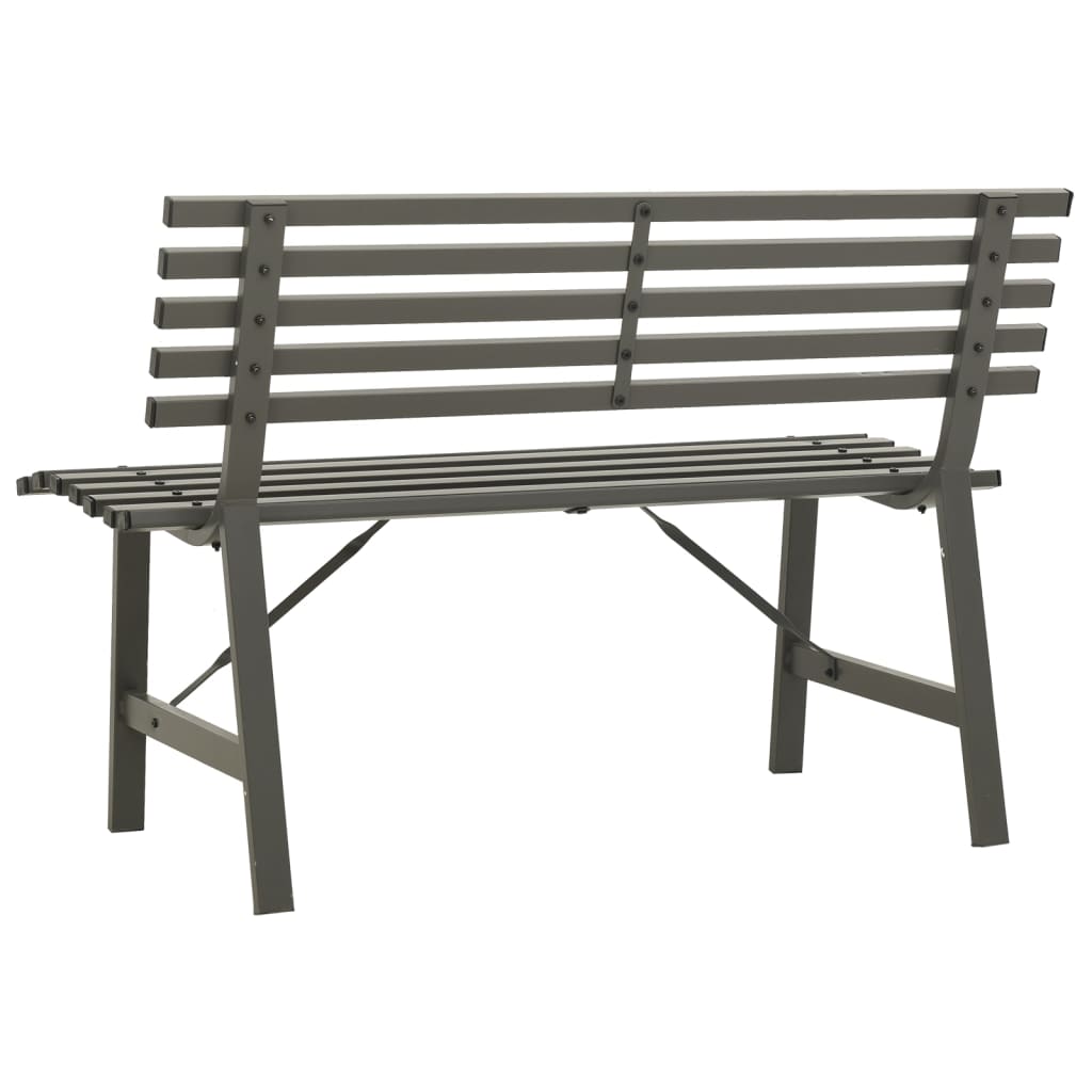 garden-bench-110-cm-steel-black At Willow and Wine