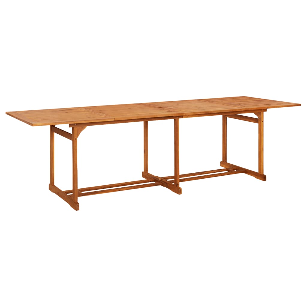 vidaXL Garden Dining Table 220x90x75 cm Solid Acacia Wood