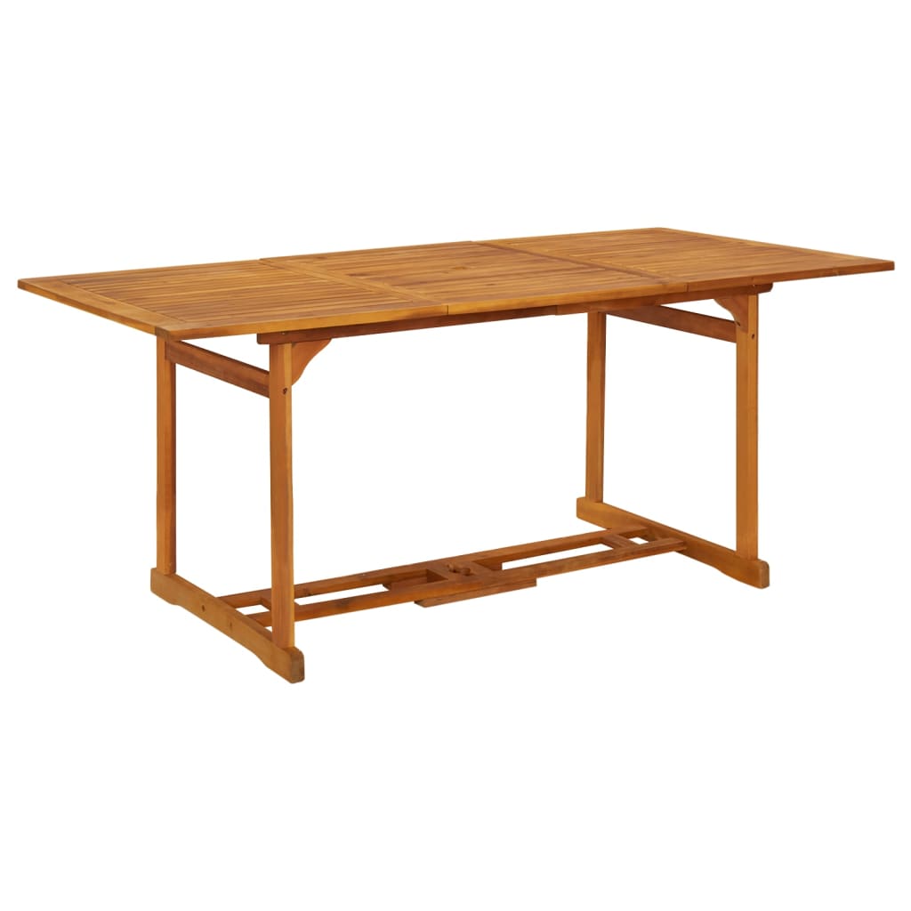 vidaXL Garden Dining Table 220x90x75 cm Solid Acacia Wood