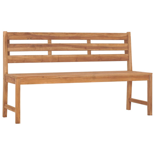 vidaXL Garden Bench 150 cm Solid Teak Wood