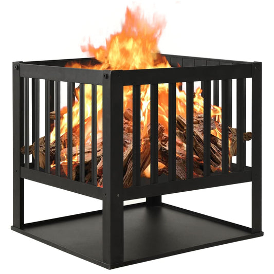 vidaXL Fire Pit 40x40x40 cm Steel at Willow and Wine!