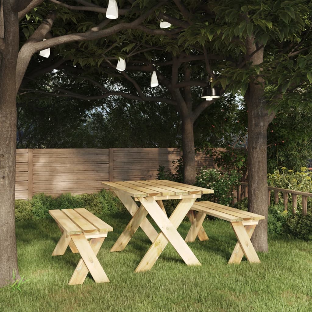 Garden Table 160x73x70 cm Impregnated Pinewood at Willow and Wine!