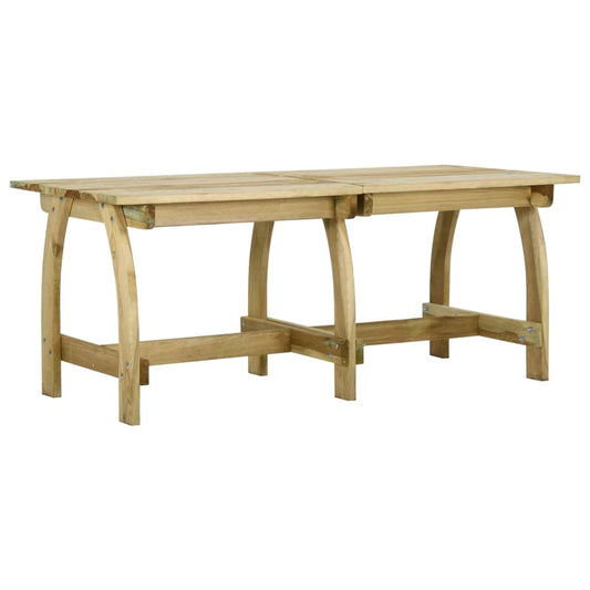 vidaXL Garden Table 220x74x75 cm Impregnated Pinewood at Willow and Wine!