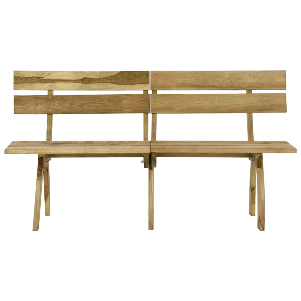 vidaXL Garden Bench 160 cm Impregnated Pinewood