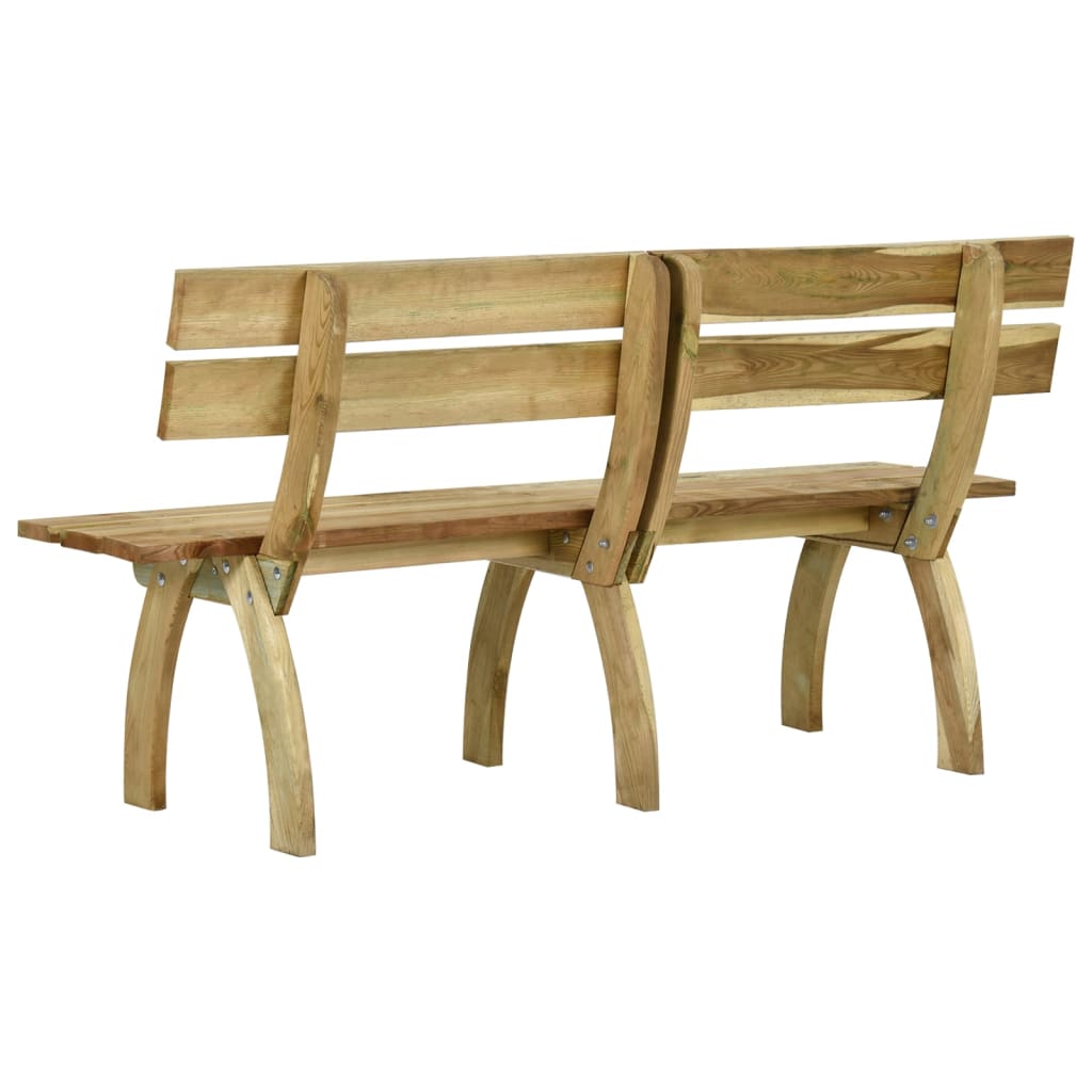 vidaXL Garden Bench 160 cm Impregnated Pinewood