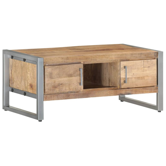 vidaXL Coffee Table 95x50x40 cm Rough Mango Wood at Willow and Wine!